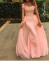 Off The Shoulder Coral Prom Dresses Mermaid Lace Cap Sleeve Sexy Evening Gowns Long
